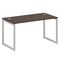 Metal System Quattro Стол офисный на О-образном м/к 40БО.СП-3 Вяз/Мокко металл 1400×720×750