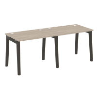 Onix Wood Рабочая станция OW.RS-2.1.7 Белый бриллиант/Дуб светлый/Белый металл 1960*720*750 Onix Wood Рабочая станция OW.RS-2.1.7 Белый бриллиант/Дуб светлый/Белый металл 1960*720*750