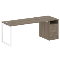 Metal System Quattro Р. ст. с тумбой на О-образном м/к 40БО.РС-СТП-1.4 Акация/Антрацит металл 2012*720*750 Metal System Quattro Р. ст. с тумбой на О-образном м/к 40БО.РС-СТП-1.4 Акация/Антрацит металл 2012*720*750