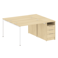Metal System Quattro Р. ст. с тумбой на П-образном м/к 40БП.РС-СТП-2.2 Акация/Антрацит металл 1612*1475*750 Metal System Quattro Р. ст. с тумбой на П-образном м/к 40БП.РС-СТП-2.2 Акация/Антрацит металл 1612*1475*750