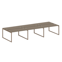 Metal System Quattro Р. ст. на 6 раб. места на О-образном м/к 40БО.СМ-6.3 Акация/Антрацит металл 4200*1475*750 Metal System Quattro Р. ст. на 6 раб. места на О-образном м/к 40БО.СМ-6.3 Акация/Антрацит металл 4200*1475*750