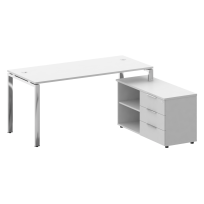 Metal System Direct Стол руководителя с тумбой правый БГ.СРТ-4.7 (R) Акация/Нерж. сталь 1700*1520*750 Metal System Direct Стол руководителя с тумбой правый БГ.СРТ-4.7 (R) Акация/Нерж. сталь 1700*1520*750