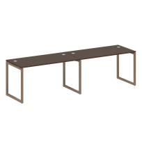 Metal System Quattro Р. ст. на 2 раб. места на О-образном м/к 40БО.СМ-2.3 Акация/Антрацит металл 2800*720*750 Metal System Quattro Р. ст. на 2 раб. места на О-образном м/к 40БО.СМ-2.3 Акация/Антрацит металл 2800*720*750