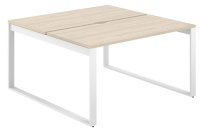 Стол-бенч с вырезом Allegro / 1200×1238×750 / Профиль О-образный: 70×20 Белый / Столешница: Белый / AG.131.WH.V.72.WH Стол-бенч с вырезом Allegro / 1200×1238×750 / Профиль О-образный: 70×20 Белый / Столешница: Белый / AG.131.WH.V.72.WH