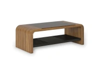 DAO Walnut Стол журнальный со стеклянной столешницей DA1260A / Шпон Африканского ореха TA56A DA 1260A DAO Walnut Стол журнальный со стеклянной столешницей DA1260A / Шпон Африканского ореха TA56A DA 1260A