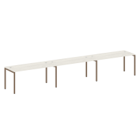 Metal System Quattro Р. ст. на 3 раб. места на П-образном м/к 40БП.СМ-3.4 Акация/Антрацит металл 4800*720*750 Metal System Quattro Р. ст. на 3 раб. места на П-образном м/к 40БП.СМ-3.4 Акация/Антрацит металл 4800*720*750