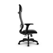 Кресло для руководителя Метта L 1c 42/4D_17831 Кожа перфорированная NewLeather – Черный Кресло для руководителя Метта L 1c 42/4D_17831 Кожа перфорированная NewLeather – Черный