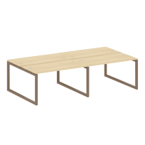 Metal System Quattro Р. ст. на 4 раб. места на О-образном м/к 50БО.СМ-4.3 Акация/Антрацит металл 2800*1475*750 Metal System Quattro Р. ст. на 4 раб. места на О-образном м/к 50БО.СМ-4.3 Акация/Антрацит металл 2800*1475*750