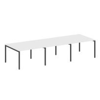 Metal System Quattro Перег. стол (3 столешницы) на П-оразном м/к 40БП.ПРГ-3.2 Акация/Антрацит металл 3600*1235*750 Metal System Quattro Перег. стол (3 столешницы) на П-оразном м/к 40БП.ПРГ-3.2 Акация/Антрацит металл 3600*1235*750