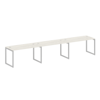Metal System Quattro Р. ст. на 3 раб. места на О-образном м/к 40БО.СМ-3.3 Акация/Антрацит металл 4200*720*750 Metal System Quattro Р. ст. на 3 раб. места на О-образном м/к 40БО.СМ-3.3 Акация/Антрацит металл 4200*720*750