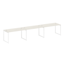 Metal System Quattro Р. ст. на 3 раб. места на О-образном м/к 40БО.СМ-3.3 Акация/Антрацит металл 4200*720*750 Metal System Quattro Р. ст. на 3 раб. места на О-образном м/к 40БО.СМ-3.3 Акация/Антрацит металл 4200*720*750