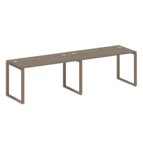 Metal System Р. ст. на 2 раб. места на О-образном м/к БО.СМ-2.3 Акация/Антрацит металл 2800*720*750