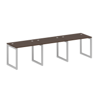 Metal System Quattro Р. ст. на 3 раб. места на О-образном м/к 50БО.СМ-3.1 Акация/Антрацит металл 3000*720*750 Metal System Quattro Р. ст. на 3 раб. места на О-образном м/к 50БО.СМ-3.1 Акация/Антрацит металл 3000*720*750