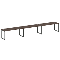 Metal System Р. ст. на 3 раб. места на О-образном м/к БО.СМ-3.5 Акация/Антрацит металл 5400*720*750