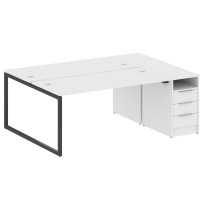 Metal System Quattro Р. ст. с тумбой на О-образном м/к 40БО.РС-СТП-2.4 Акация/Антрацит металл 2012*1475*750 Metal System Quattro Р. ст. с тумбой на О-образном м/к 40БО.РС-СТП-2.4 Акация/Антрацит металл 2012*1475*750
