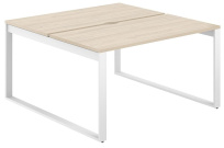 Стол-бенч с вырезом Allegro / 1600×1638×750 / Профиль О-образный: 70×20 Белый / Столешница: Белый / AG.139.WH.V.72.WH Стол-бенч с вырезом Allegro / 1600×1638×750 / Профиль О-образный: 70×20 Белый / Столешница: Белый / AG.139.WH.V.72.WH