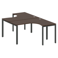 Metal System Р. ст. криволинейная на П-образном м/к БП.РАС-СА-2.3 Акация/Антрацит металл 1400*2435*750 Metal System Р. ст. криволинейная на П-образном м/к БП.РАС-СА-2.3 Акация/Антрацит металл 1400*2435*750