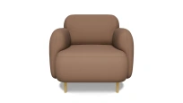 Кресло Wave Euroforma / Экокожа Nappa / Опоры Металл / Коричневый / 900×870×740 Кресло Wave Euroforma / Экокожа Nappa / Опоры Металл / Коричневый / 900×870×740