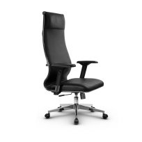 Кресло для руководителя Метта L 1c 42/4D_17834 Кожа перфорированная NewLeather – Черный Кресло для руководителя Метта L 1c 42/4D_17834 Кожа перфорированная NewLeather – Черный