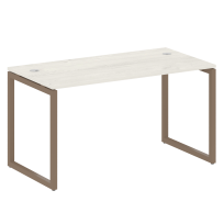 Metal System Quattro Стол офисный на О-образном м/к 40БО.СП-3 Вяз/Мокко металл 1400×720×750 Metal System Quattro Стол офисный на О-образном м/к 40БО.СП-3 Вяз/Мокко металл 1400×720×750