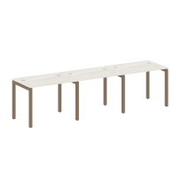 Metal System Quattro Р. ст. на 3 раб. места на П-образном м/к 50БП.СМ-3.1 Акация/Антрацит металл 3000*720*750 Metal System Quattro Р. ст. на 3 раб. места на П-образном м/к 50БП.СМ-3.1 Акация/Антрацит металл 3000*720*750