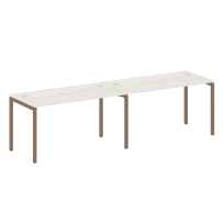 Metal System Quattro Р. ст. на 2 раб. места на П-образном м/к 40БП.СМ-2.3 Акация/Антрацит металл 2800*720*750 Metal System Quattro Р. ст. на 2 раб. места на П-образном м/к 40БП.СМ-2.3 Акация/Антрацит металл 2800*720*750