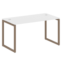 Metal System Quattro Стол офисный на О-образном м/к 40БО.СП-3 Вяз/Мокко металл 1400×720×750 Metal System Quattro Стол офисный на О-образном м/к 40БО.СП-3 Вяз/Мокко металл 1400×720×750