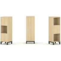 Стеллаж-перегородка двухсторонний средний трёхъярусный Style Project SN.NSD-311 Тиквуд Светлый/Металл Белый 387×400×1248 Стеллаж-перегородка двухсторонний средний трёхъярусный Style Project SN.NSD-311 Тиквуд Светлый/Металл Белый 387×400×1248
