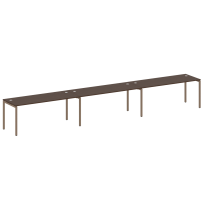 Metal System Quattro Р. ст. на 3 раб. места на П-образном м/к 40БП.СМ-3.5 Акация/Антрацит металл 5400*720*750 Metal System Quattro Р. ст. на 3 раб. места на П-образном м/к 40БП.СМ-3.5 Акация/Антрацит металл 5400*720*750