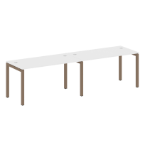 Metal System Quattro Р. ст. на 2 раб. места на П-образном м/к 50БП.СМ-2.3 Акация/Антрацит металл 2800*720*750 Metal System Quattro Р. ст. на 2 раб. места на П-образном м/к 50БП.СМ-2.3 Акация/Антрацит металл 2800*720*750