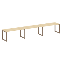 Metal System Quattro Р. ст. на 3 раб. места на О-образном м/к 50БО.СМ-3.4 Акация/Антрацит металл 4800*720*750 Metal System Quattro Р. ст. на 3 раб. места на О-образном м/к 50БО.СМ-3.4 Акация/Антрацит металл 4800*720*750