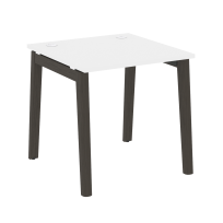 Onix Wood Стол офисный OW.SP-0.8 Дуб мали/Дуб светлый/Белый металл 780×800×750 Onix Wood Стол офисный OW.SP-0.8 Дуб мали/Дуб светлый/Белый металл 780×800×750