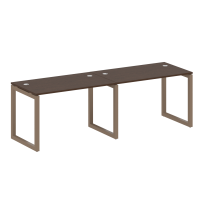 Metal System Quattro Р. ст. на 2 раб. места на О-образном м/к 50БО.СМ-2.2 Акация/Антрацит металл 2400*720*750 Metal System Quattro Р. ст. на 2 раб. места на О-образном м/к 50БО.СМ-2.2 Акация/Антрацит металл 2400*720*750
