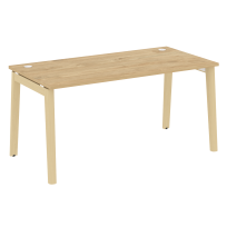 Onix Wood Стол офисный OW.SP-4.8 Дуб мали/Дуб светлый/Белый металл 1580×800×750 Onix Wood Стол офисный OW.SP-4.8 Дуб мали/Дуб светлый/Белый металл 1580×800×750