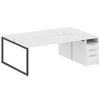 Metal System Quattro Р. ст. с тумбой на О-образном м/к 40БО.РС-СТП-2.5 Акация/Антрацит металл 2212*1475*750 Metal System Quattro Р. ст. с тумбой на О-образном м/к 40БО.РС-СТП-2.5 Акация/Антрацит металл 2212*1475*750
