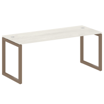 Metal System Quattro Стол офисный на О-образном м/к 50БО.СП-5 Вяз/Мокко металл 1800×720×750 Metal System Quattro Стол офисный на О-образном м/к 50БО.СП-5 Вяз/Мокко металл 1800×720×750