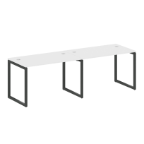 Metal System Quattro Р. ст. на 2 раб. места на О-образном м/к 40БО.СМ-2.2 Акация/Антрацит металл 2400*720*750 Metal System Quattro Р. ст. на 2 раб. места на О-образном м/к 40БО.СМ-2.2 Акация/Антрацит металл 2400*720*750