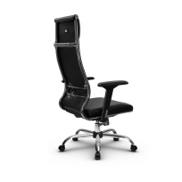 Кресло для руководителя Метта L 1c 42/4D_17833 Кожа перфорированная NewLeather – Черный Кресло для руководителя Метта L 1c 42/4D_17833 Кожа перфорированная NewLeather – Черный