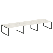 Metal System Quattro Р. ст. на 6 раб. места на О-образном м/к 50БО.СМ-6.4 Акация/Антрацит металл 4800*1475*750 Metal System Quattro Р. ст. на 6 раб. места на О-образном м/к 50БО.СМ-6.4 Акация/Антрацит металл 4800*1475*750