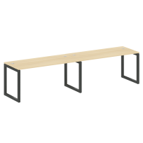 Metal System Quattro Р. ст. на 2 раб. места на О-образном м/к 50БО.СМ-2.4 Акация/Антрацит металл 3200*720*750 Metal System Quattro Р. ст. на 2 раб. места на О-образном м/к 50БО.СМ-2.4 Акация/Антрацит металл 3200*720*750