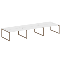 Metal System Quattro Р. ст. на 6 раб. места на О-образном м/к 50БО.СМ-6.4 Акация/Антрацит металл 4800*1475*750 Metal System Quattro Р. ст. на 6 раб. места на О-образном м/к 50БО.СМ-6.4 Акация/Антрацит металл 4800*1475*750