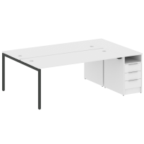 Metal System Quattro Р. ст. с тумбой на П-образном м/к 40БП.РС-СТП-2.5 Акация/Антрацит металл 2212*1475*750 Metal System Quattro Р. ст. с тумбой на П-образном м/к 40БП.РС-СТП-2.5 Акация/Антрацит металл 2212*1475*750