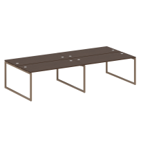 Metal System Quattro Р. ст. на 4 раб. места на О-образном м/к 40БО.СМ-4.4 Акация/Антрацит металл 3200*1475*750 Metal System Quattro Р. ст. на 4 раб. места на О-образном м/к 40БО.СМ-4.4 Акация/Антрацит металл 3200*1475*750