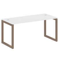 Metal System Quattro Стол офисный на О-образном м/к 50БО.СП-4 Вяз/Мокко металл 1600×720×750 Metal System Quattro Стол офисный на О-образном м/к 50БО.СП-4 Вяз/Мокко металл 1600×720×750