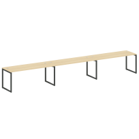 Metal System Quattro Р. ст. на 3 раб. места на О-образном м/к 40БО.СМ-3.5 Акация/Антрацит металл 5400*720*750 Metal System Quattro Р. ст. на 3 раб. места на О-образном м/к 40БО.СМ-3.5 Акация/Антрацит металл 5400*720*750
