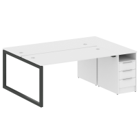 Metal System Quattro Р. ст. с тумбой на О-образном м/к 50БО.РС-СТП-2.4 Акация/Антрацит металл 2012*1475*750 Metal System Quattro Р. ст. с тумбой на О-образном м/к 50БО.РС-СТП-2.4 Акация/Антрацит металл 2012*1475*750