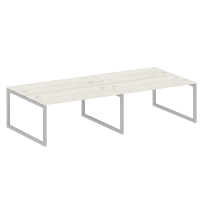 Metal System Quattro Р. ст. на 4 раб. места на О-образном м/к 50БО.СМ-4.4 Акация/Антрацит металл 3200*1475*750 Metal System Quattro Р. ст. на 4 раб. места на О-образном м/к 50БО.СМ-4.4 Акация/Антрацит металл 3200*1475*750