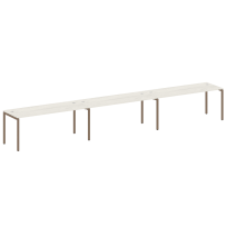 Metal System Quattro Р. ст. на 3 раб. места на П-образном м/к 40БП.СМ-3.5 Акация/Антрацит металл 5400*720*750 Metal System Quattro Р. ст. на 3 раб. места на П-образном м/к 40БП.СМ-3.5 Акация/Антрацит металл 5400*720*750