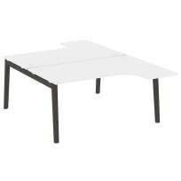 Onix Wood Рабочая станция OW.D.SA-4 Белый бриллиант/Дуб светлый/Белый металл 1580*2395*750 (1635/460)