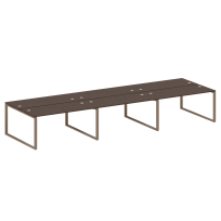 Metal System Р. ст. на 6 раб. места на О-образном м/к БО.СМ-6.4 Акация/Антрацит металл 4800*1475*750 Metal System Р. ст. на 6 раб. места на О-образном м/к БО.СМ-6.4 Акация/Антрацит металл 4800*1475*750
